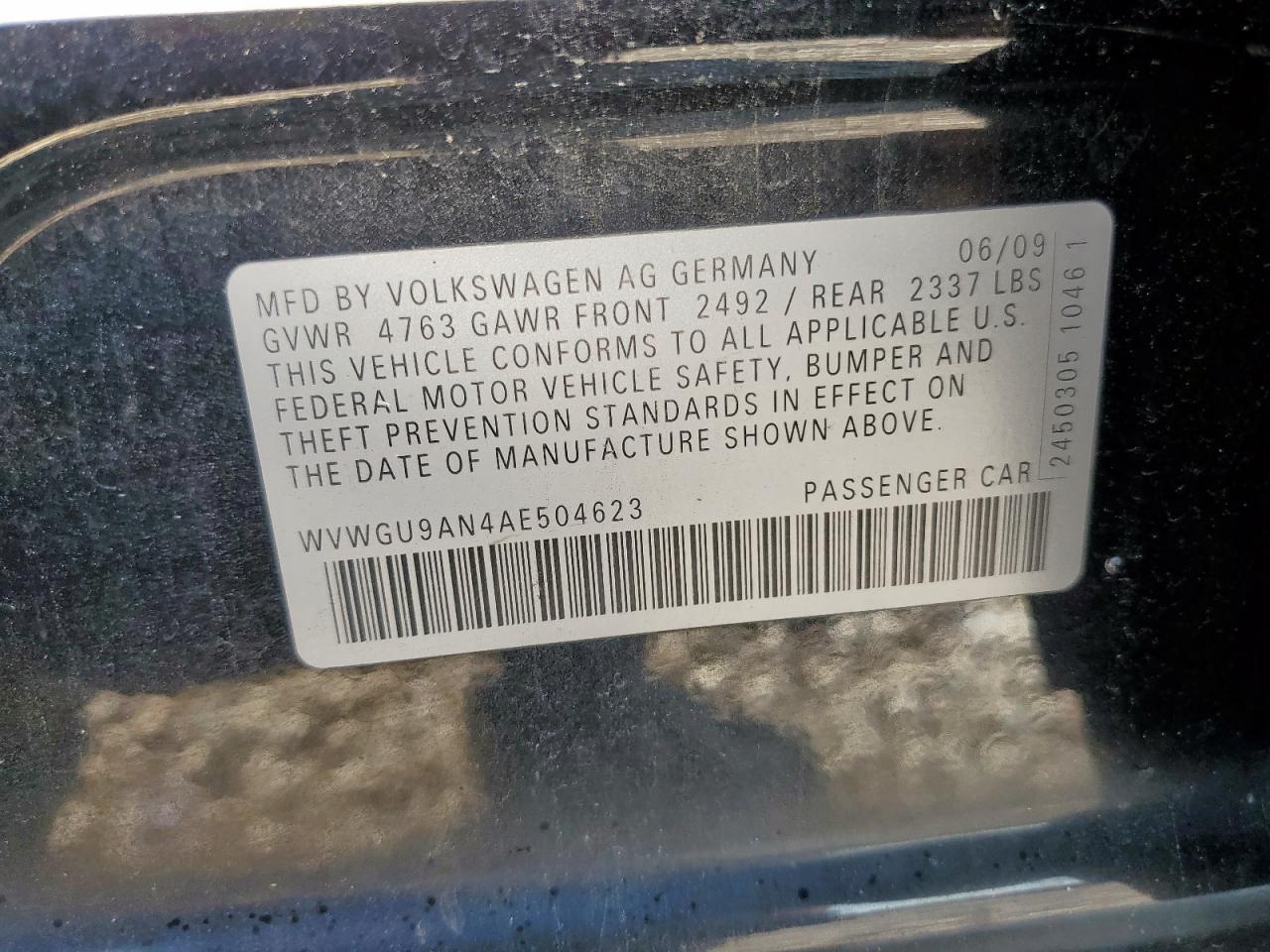 VOLKSWAGEN CC VR6 4MOTION