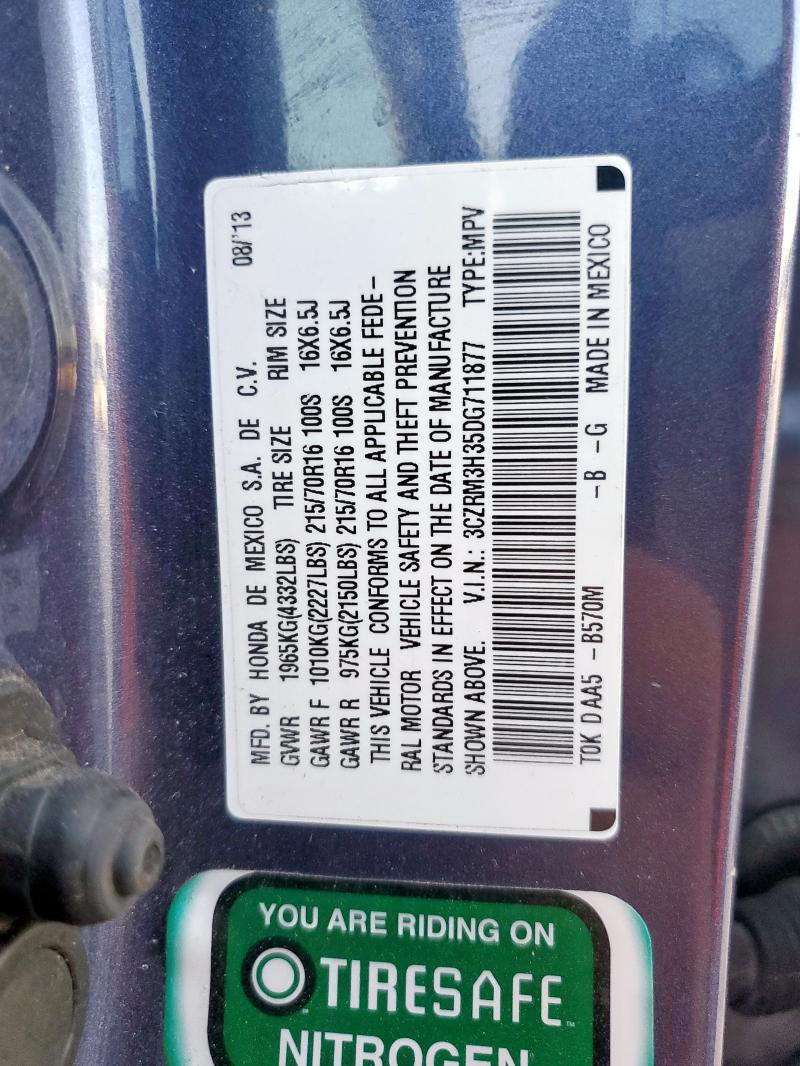 2013 HONDA CR-V LX - 3CZRM3H35DG711877