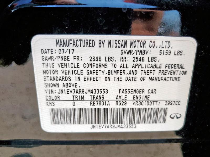 2018 INFINITI Q50 LUXE - JN1EV7AR9JM433553