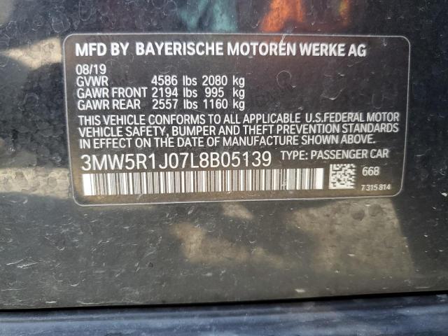 2020 BMW 330I - 3MW5R1J07L8B05139