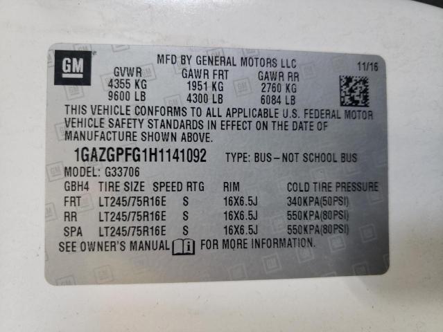 2017 CHEVROLET EXPRESS G3 #3281411009