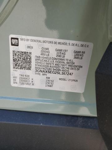 2025 CHEVROLET EQUINOX AC 3GNAXSEG2SL167247