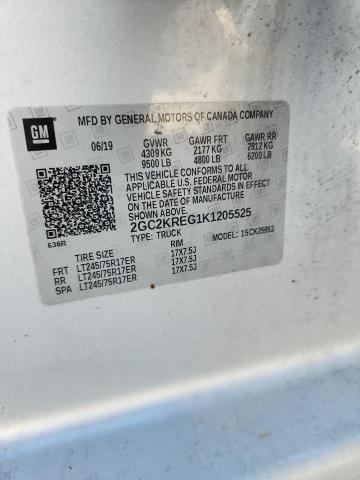 2019 CHEVROLET SILVERADO K2500 HEAVY DUTY 2GC2KREG1K1205525