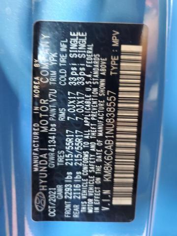 2022 HYUNDAI KONA SEL KM8K6CAB1NU838557