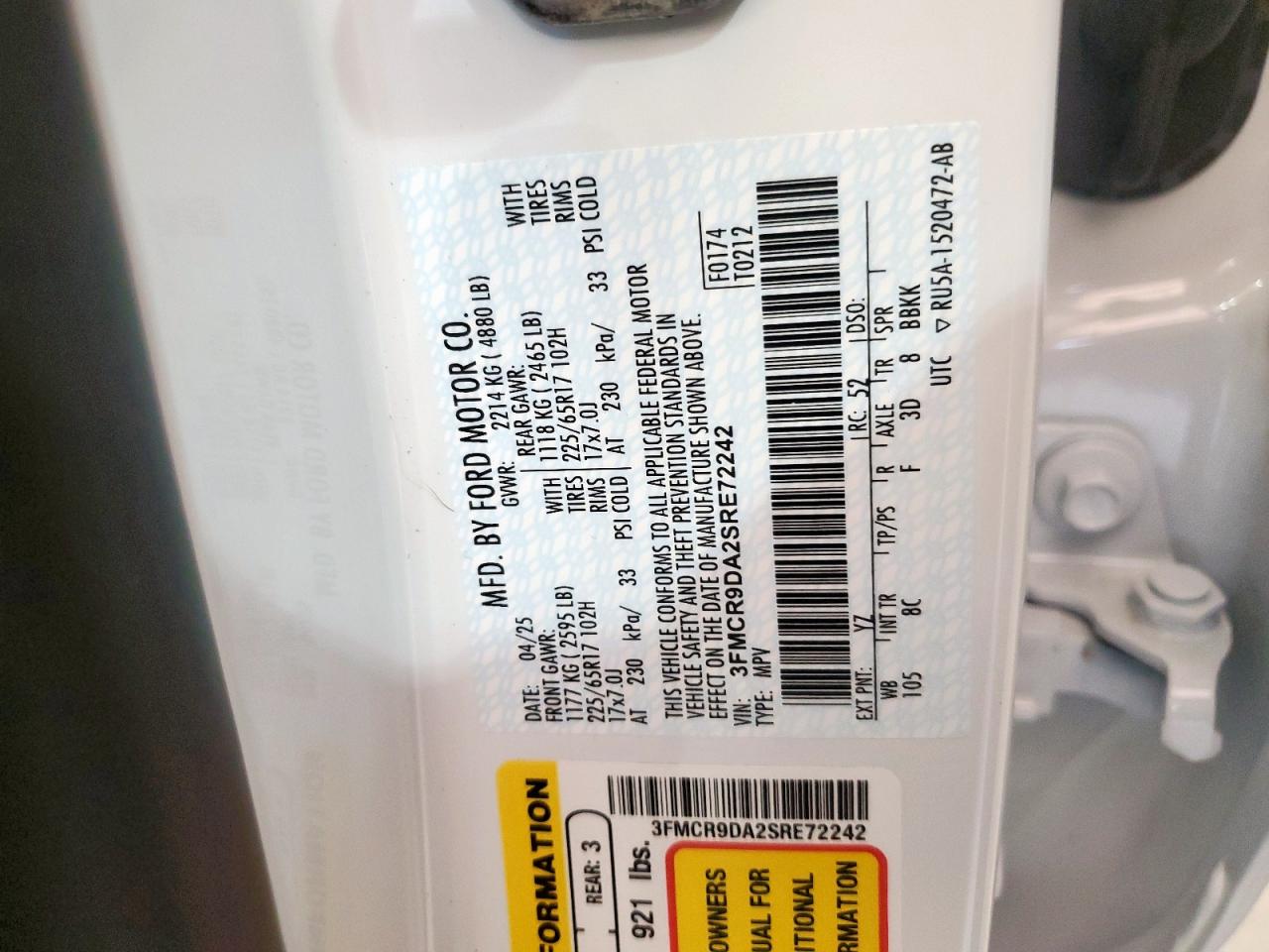 FORD BRONCO SPORT BADLANDS