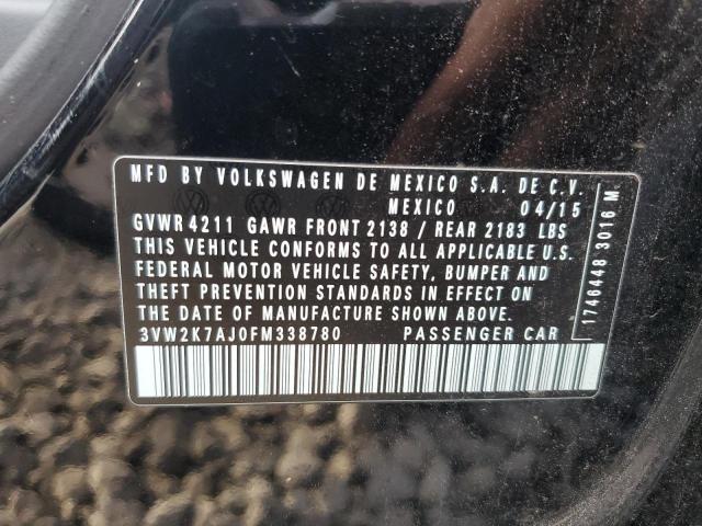 2015 VOLKSWAGEN JETTA BASE 3VW2K7AJ0FM338780