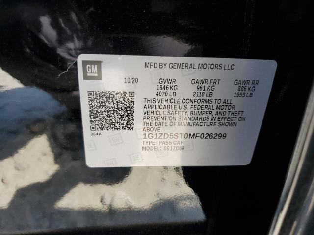 2021 CHEVROLET MALIBU LT 1G1ZD5ST0MF026299