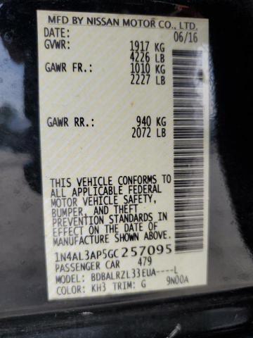 2016 NISSAN ALTIMA 2.5 - 1N4AL3AP5GC257095