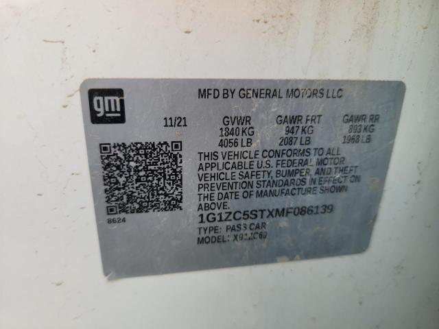 2021 CHEVROLET MALIBU LS 1G1ZC5STXMF086139