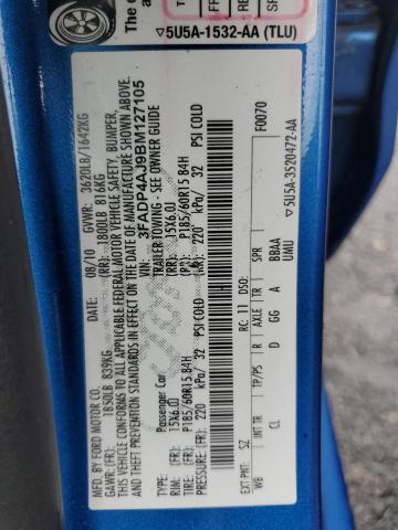 2011 FORD FIESTA S #3259723398