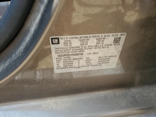 2015 CHEVROLET SILVERADO 3GCUKTEJ1FG483744