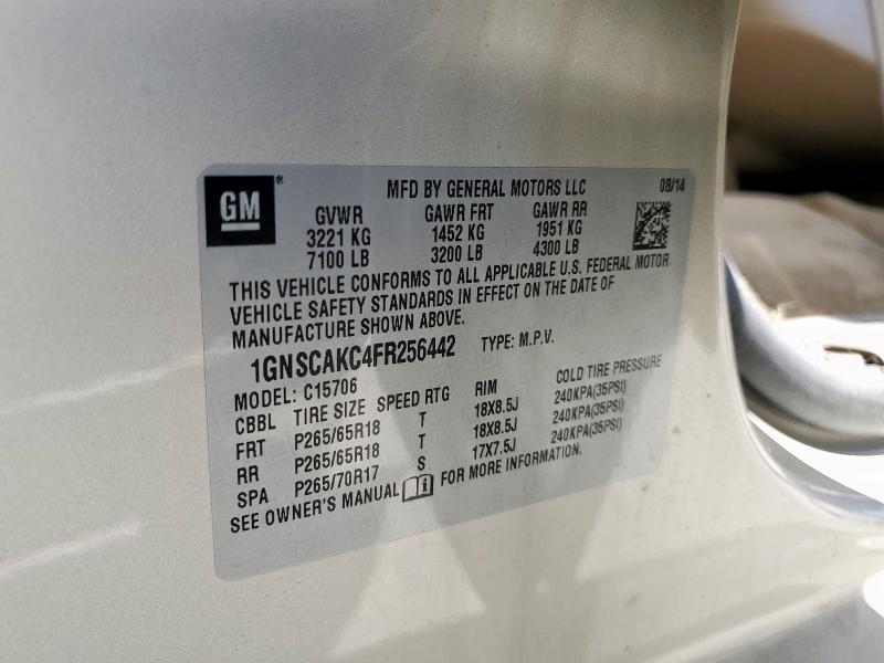 2015 CHEVROLET TAHOE C150 1GNSCAKC4FR256442
