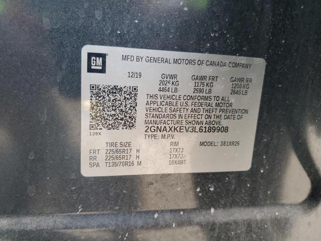 2020 CHEVROLET EQUINOX LT 2GNAXKEV3L6189908