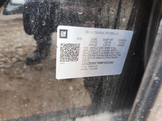 2021 CHEVROLET MALIBU LT 1G1ZD5ST8MF022680