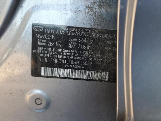 2017 HYUNDAI ELANTRA SE 5NPD84LF8HH156089