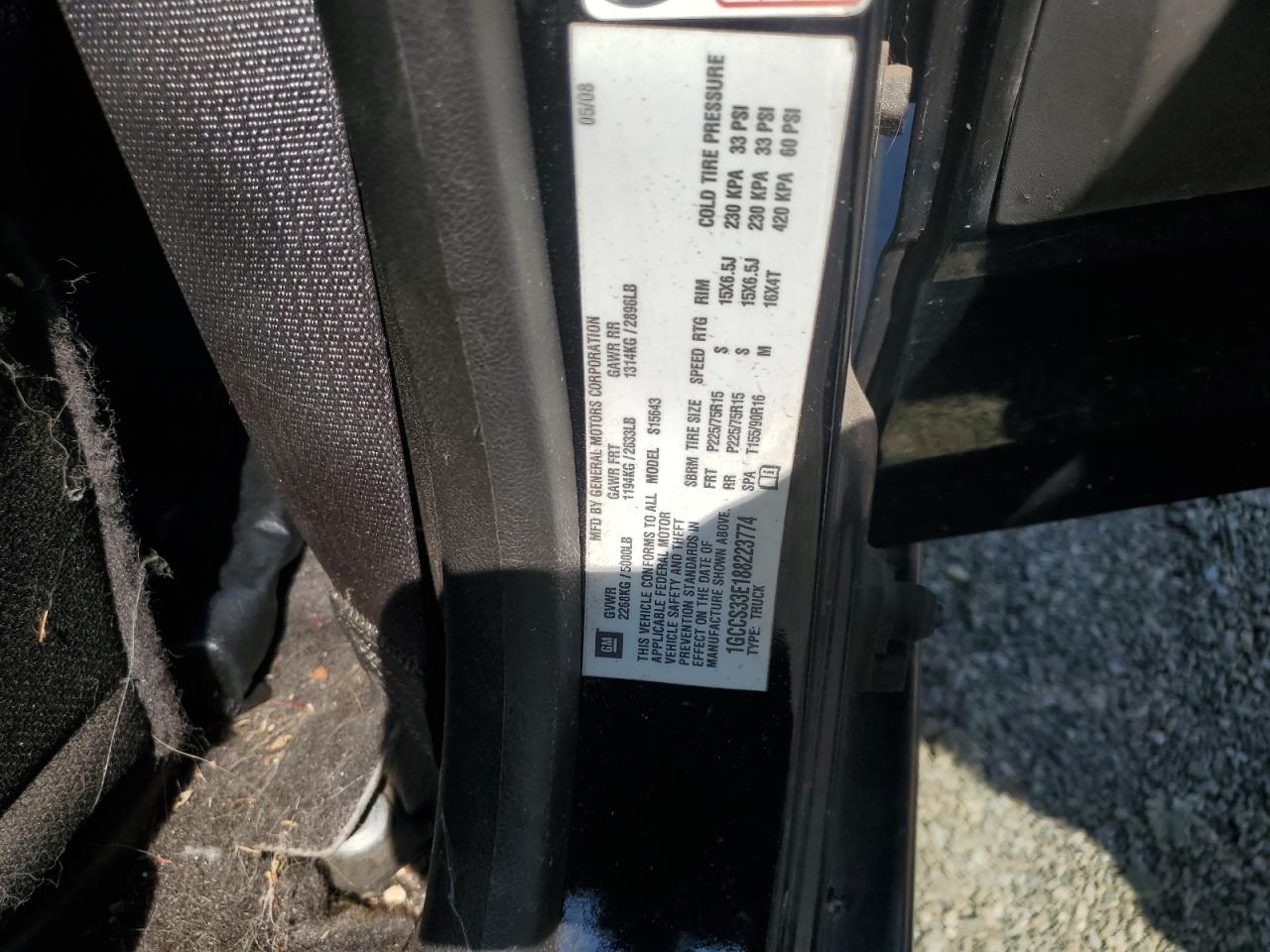 Lot #3275511715 2008 CHEVROLET COLORADO L