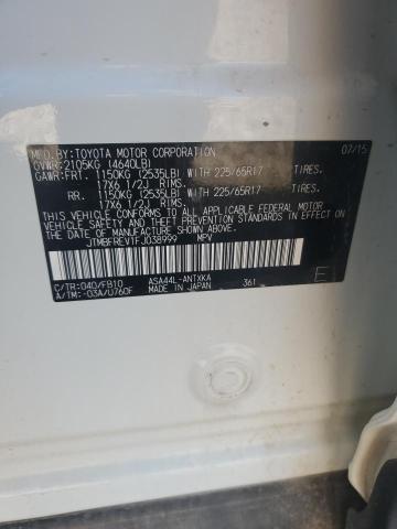 2015 TOYOTA RAV4 LE JTMBFREV1FJ038999