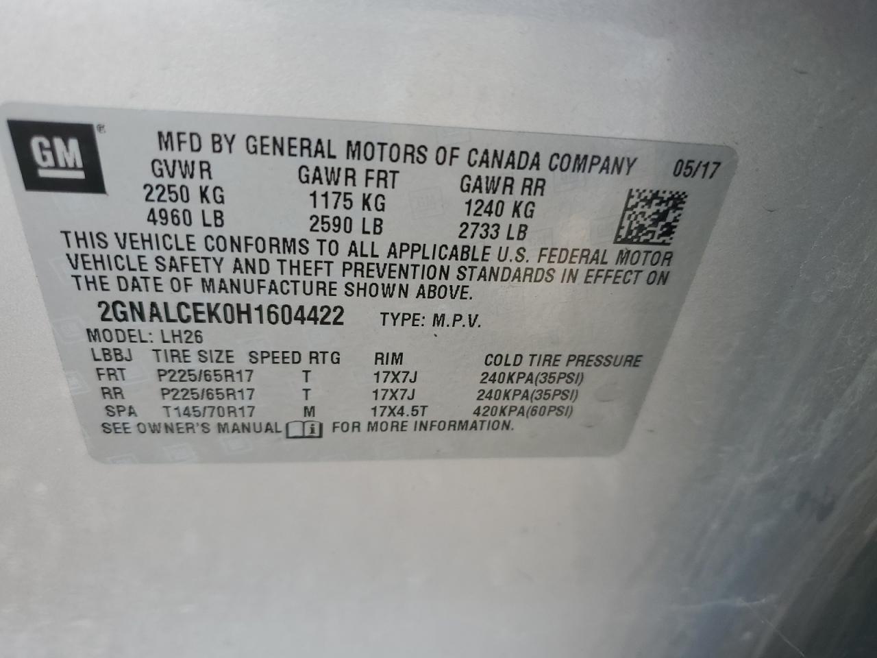 CHEVROLET EQUINOX LT