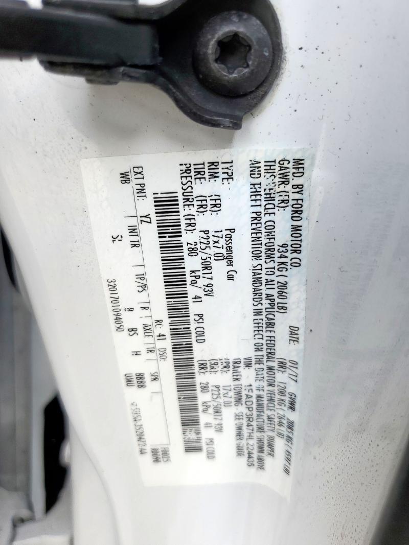 2017 FORD FOCUS BEV 1FADP3R47HL224435