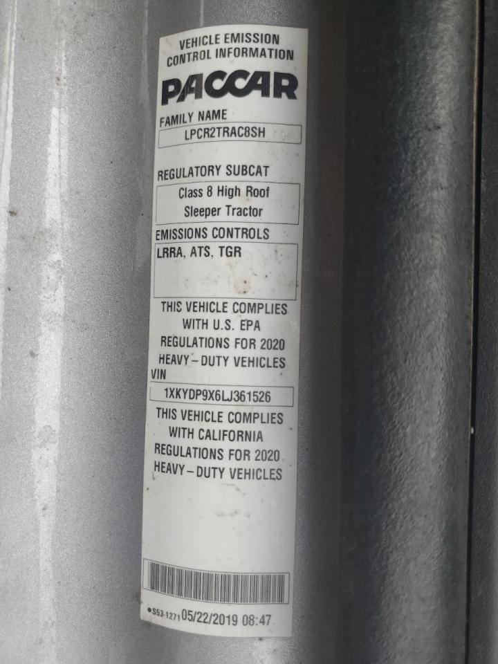 Lot #3263803681 2020 KENWORTH T680