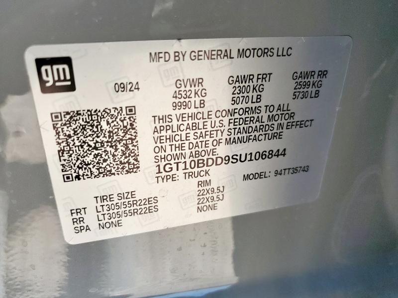 2025 GMC HUMMER PIC 1GT10BDD9SU106844