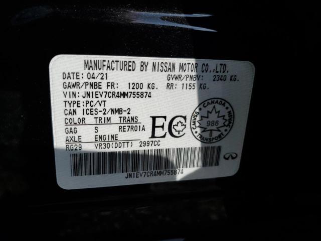 2021 INFINITI Q50 SENSORY JN1EV7CR4MM755874