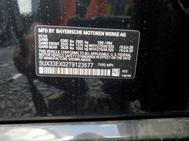 2026 BMW X6 XDRIVE4 5UX33EX02T9123577