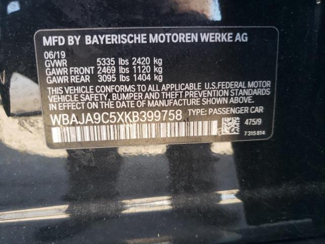 2019 BMW 530E WBAJA9C5XKB399758