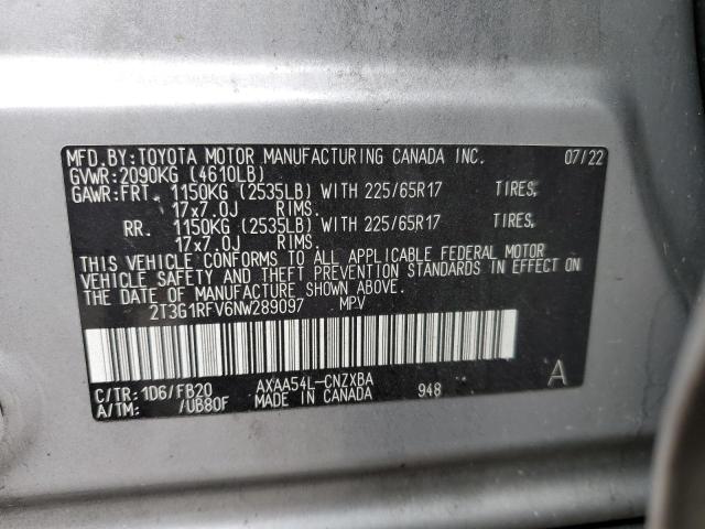 2022 TOYOTA RAV4 LE #3282457587