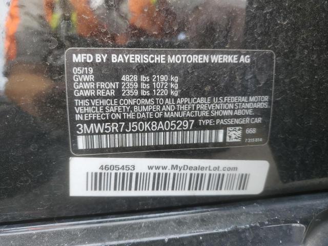 2019 BMW 330XI 3MW5R7J50K8A05297