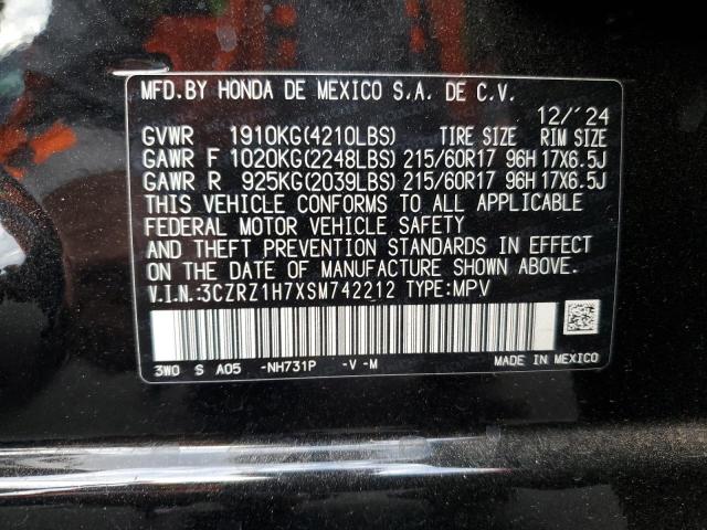 2025 HONDA HR-V EXL 3CZRZ1H7XSM742212