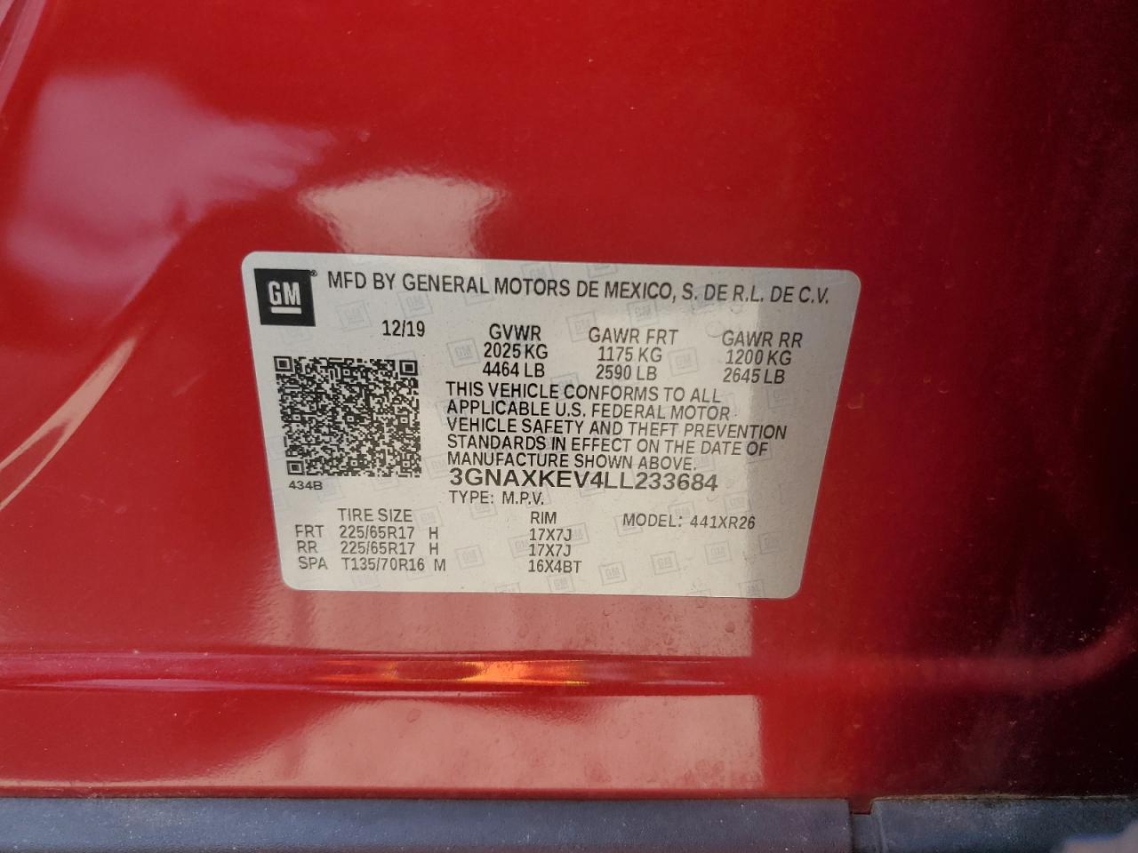 CHEVROLET EQUINOX LT