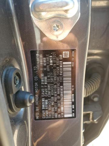 2018 HONDA CIVIC EXL JHMFC1F76JX003830