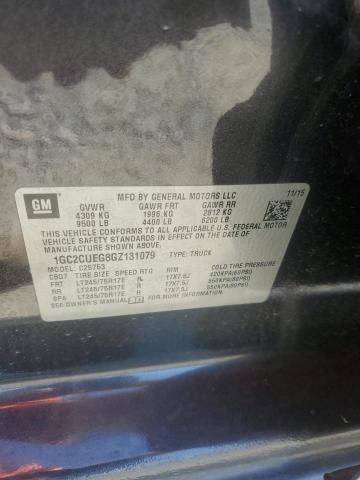 2016 CHEVROLET SILVERADO - 1GC2CUEG8GZ131079