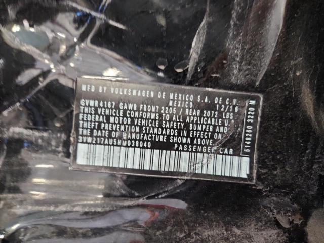 2017 VOLKSWAGEN GOLF S 3VW217AU5HM038040