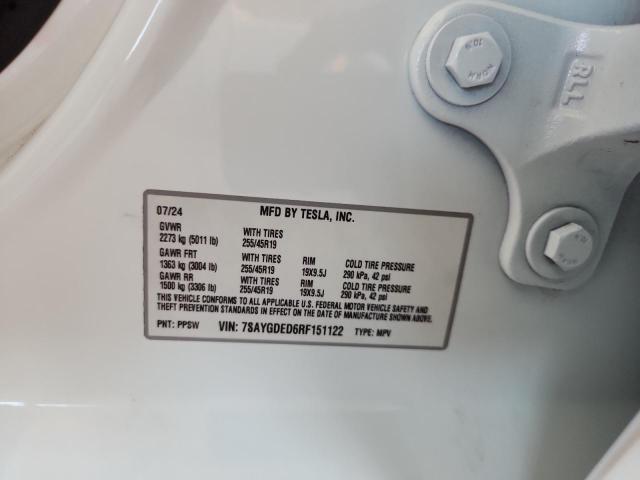 2024 TESLA MODEL Y - 7SAYGDED6RF151122