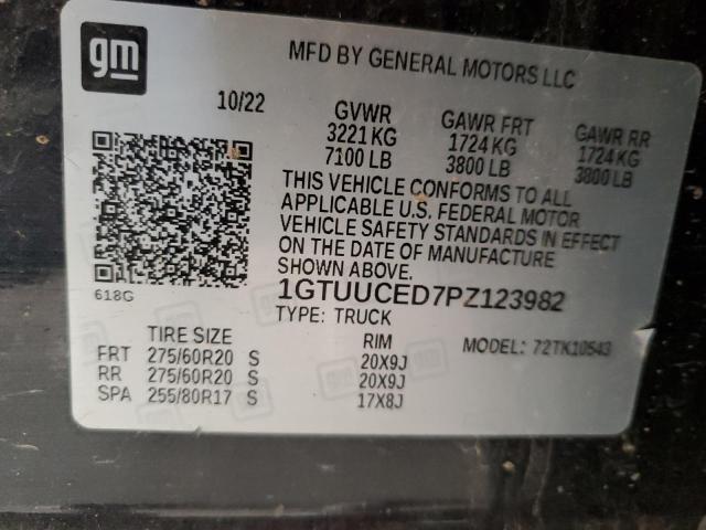 2023 GMC SIERRA K1500 ELEVATION 1GTUUCED7PZ123982
