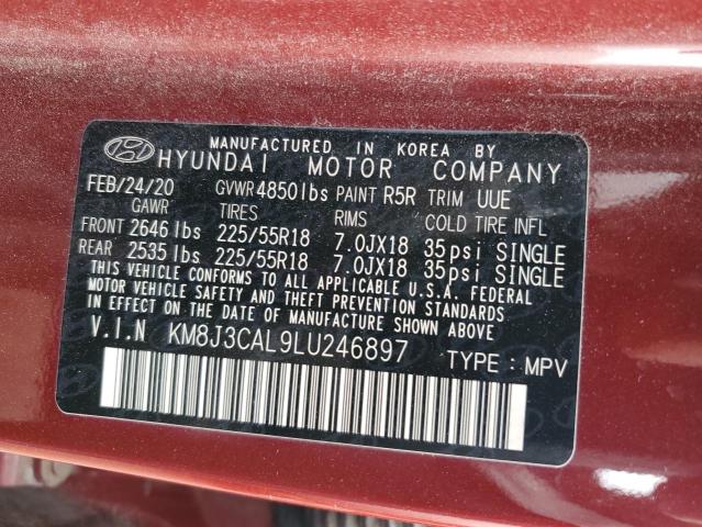2020 HYUNDAI TUCSON LIMITED KM8J3CAL9LU246897