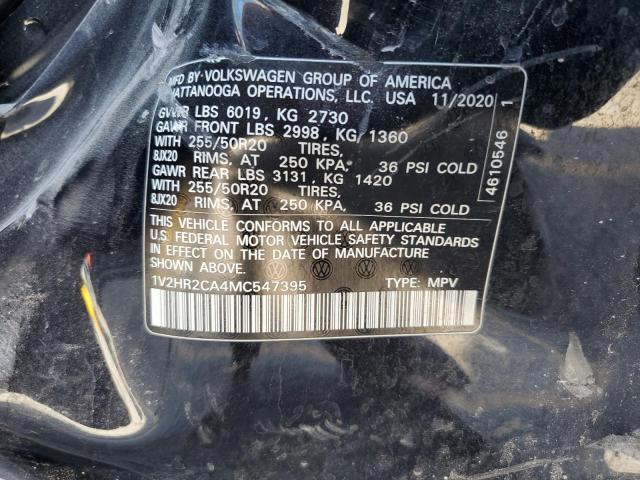 2021 VOLKSWAGEN ATLAS SE #3296253474