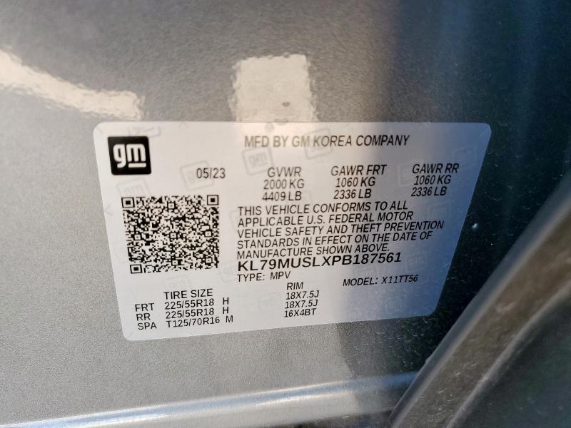2023 CHEVROLET TRAILBLAZE KL79MUSLXPB187561