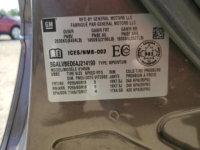 2010 BUICK ENCLAVE CX - 5GALVBED6AJ214199