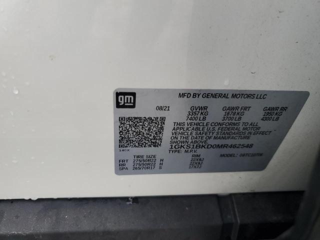 2021 GMC YUKON SLT 1GKS1BKD0MR462548