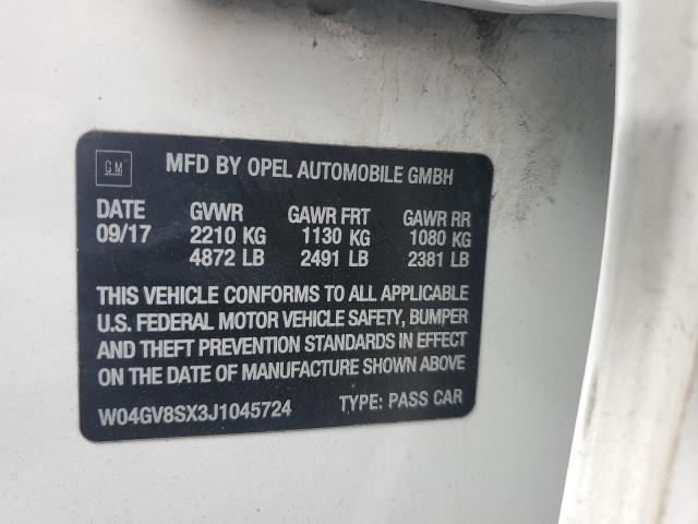 2018 BUICK REGAL TOUR W04GV8SX3J1045724