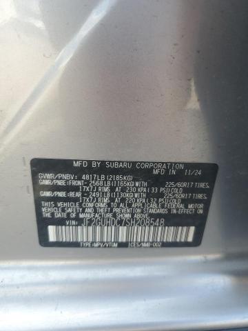 2025 SUBARU CROSSTREK JF2GUHDC7SH208548