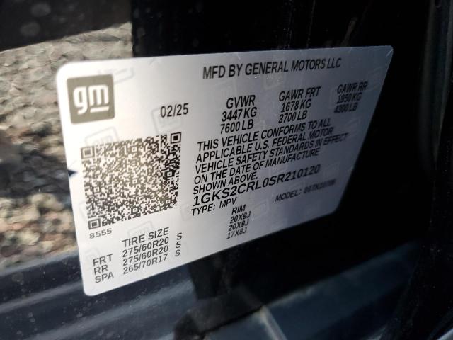 2025 GMC YUKON AT4 1GKS2CRL0SR210120