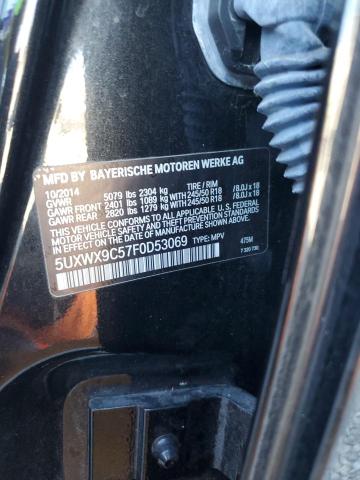 2015 BMW X3 XDRIVE2 5UXWX9C57F0D53069