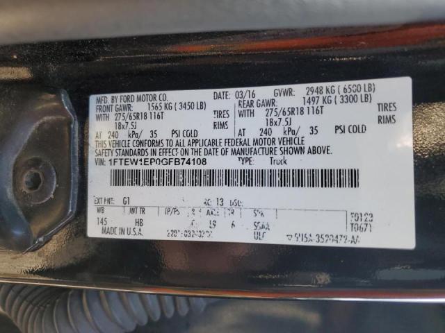 2016 FORD F150 SUPER #3246878478