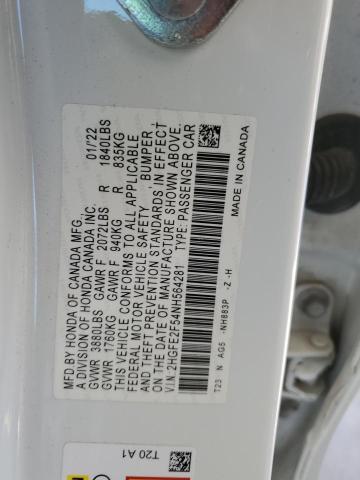 2022 HONDA CIVIC SPOR 2HGFE2F54NH564281