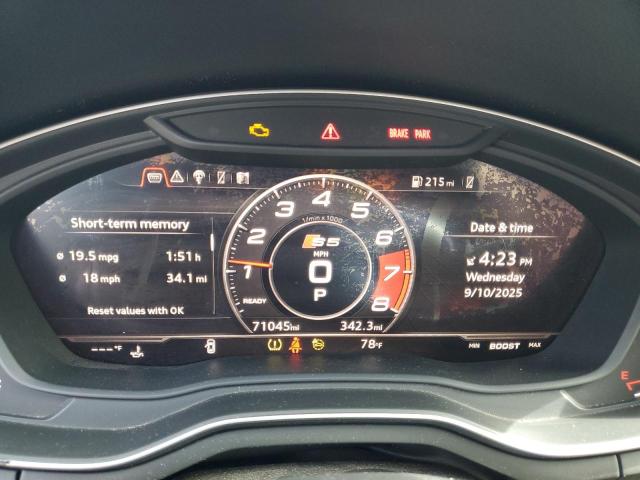 2018 AUDI S5 PREMIUM WAUB4CF59JA045500