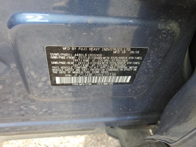 2017 SUBARU FORESTER 2 JF2SJAWC1HH429336